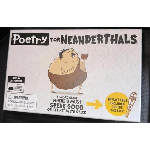 Exploding Kittens Poetry for Neanderthals Word Card Game New In Box, Sealed - Picture 5 of 9